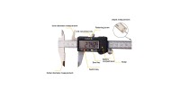 Digital Electronic Caliper Stainless Steel 300MM 12"